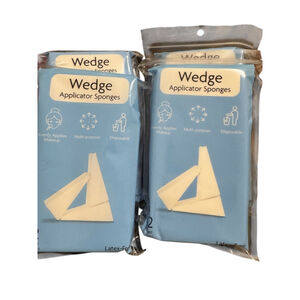 New, 4 packs of Wedge Makeup Applicator Sponges - 32 Count